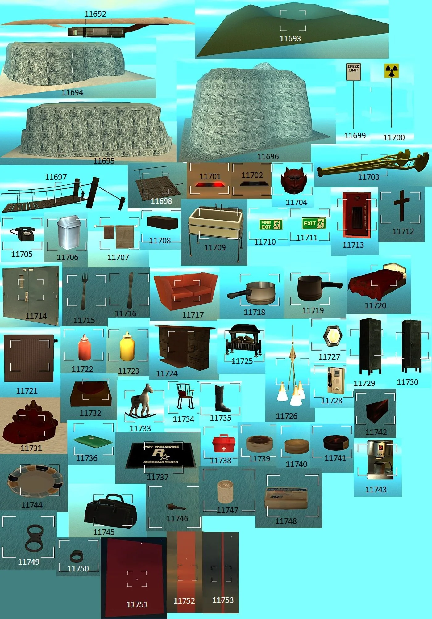 pawnokit - objects IDs
