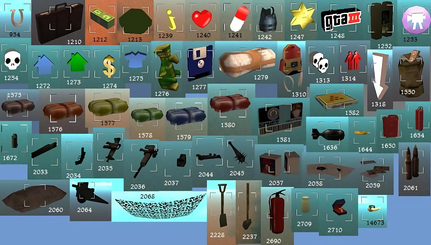 pawnokit - objects IDs