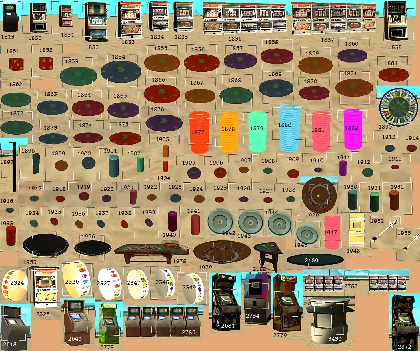 pawnokit - objects IDs