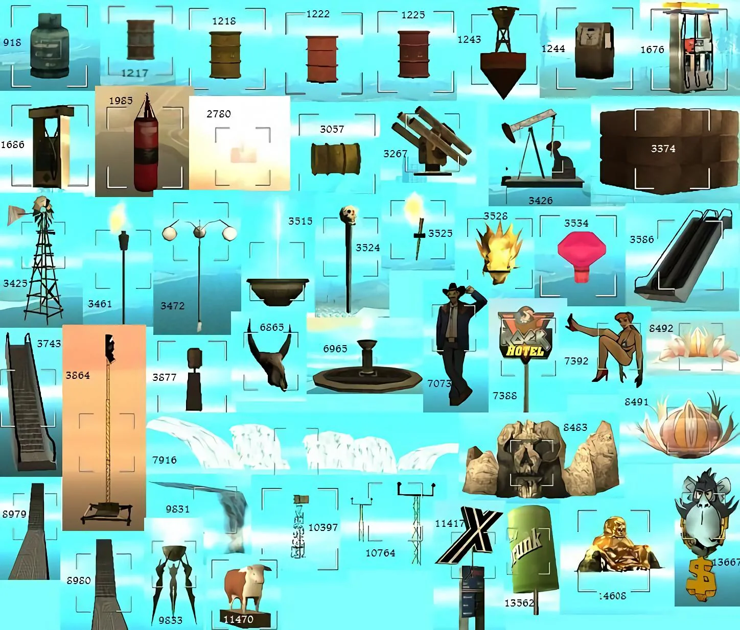 pawnokit - objects IDs