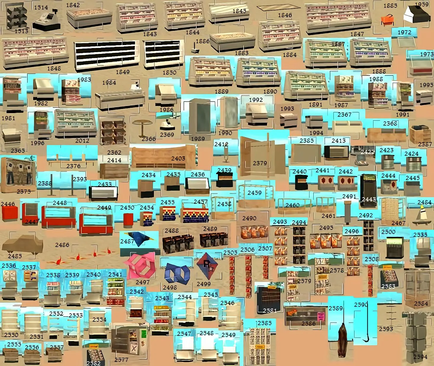 pawnokit - objects IDs