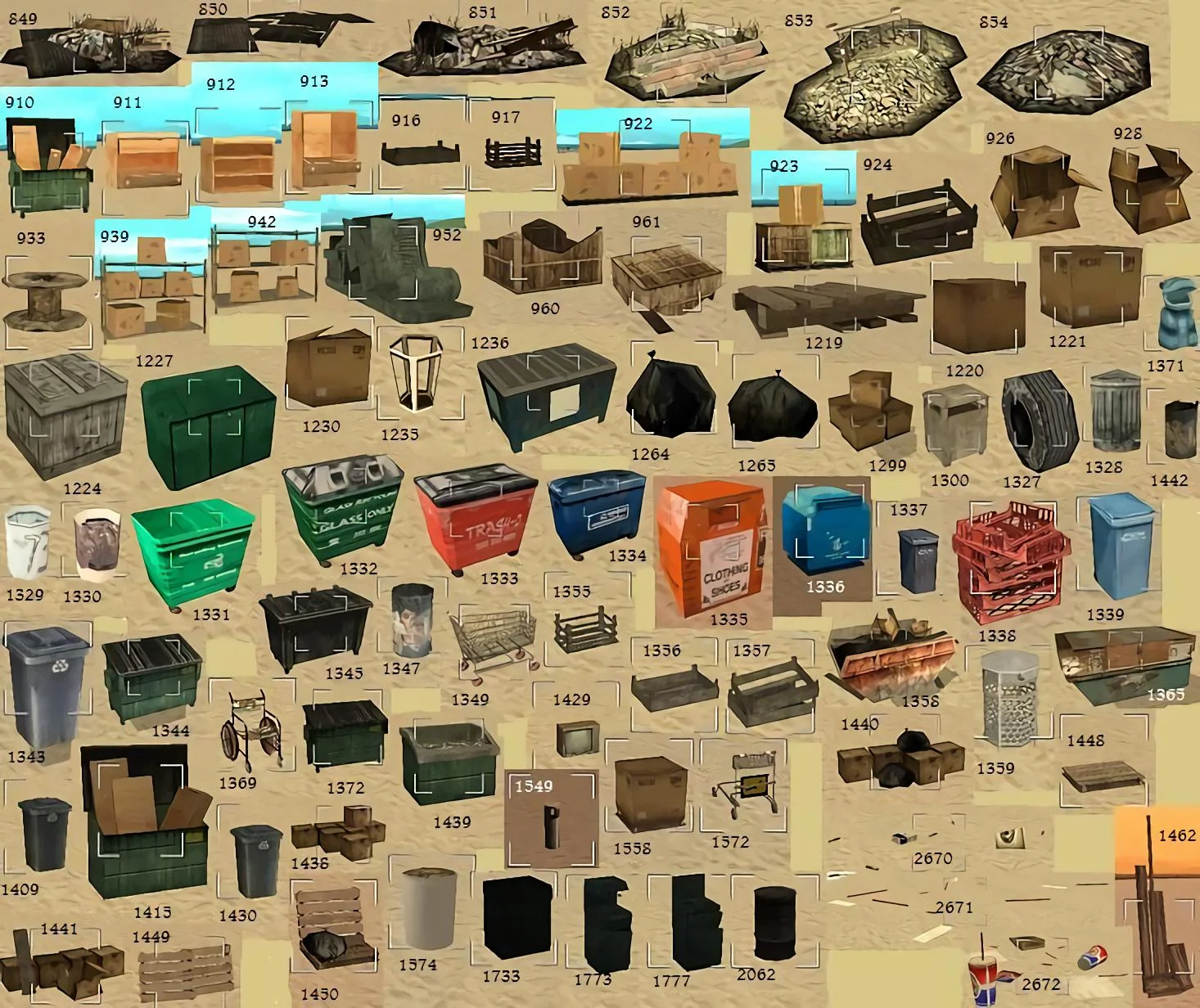pawnokit - objects IDs